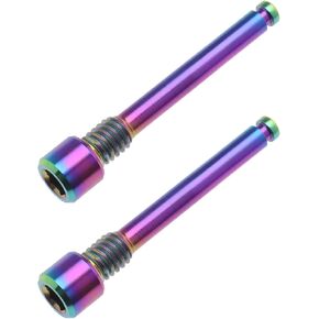 2PCS M4 Titanium Bolts for Bicycle Disc Brake Pad Threaded Pin Inserts Screw Disc Brake Pad Pin Axle for Threaded Hydraulic Disk Caliper