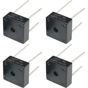KBPC1010 جسر الصمام الثنائي FMHXG 6PCS 4-Pin مرحلة واحدة موجة كاملة 10 أمبير 1000 فولت الثنائيات السيليكون الإلكترونية، KBPC1010 10A 1000V مقوم الجسر الثنائي in Kuwait