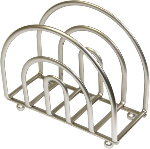 Home Basics Paper Satin Nickel Collection Napkin Holder [Misc.], 5.50" L x 2.75" W x 4.50" H in Saudi Arabia