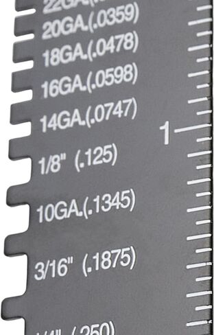 T Tulead Double Sided Metal Sheet Thickness Gauge Stainless Steel Welding Thickness Gage Black Gauge Thickness Tool in Saudi Arabia
