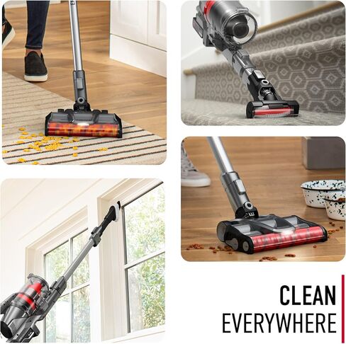 Hoover ONEPWR WindTunnel Emerge Cordless Lightweight Stick Vacuum Cleaner, BH53600V, Silver in Kuwait