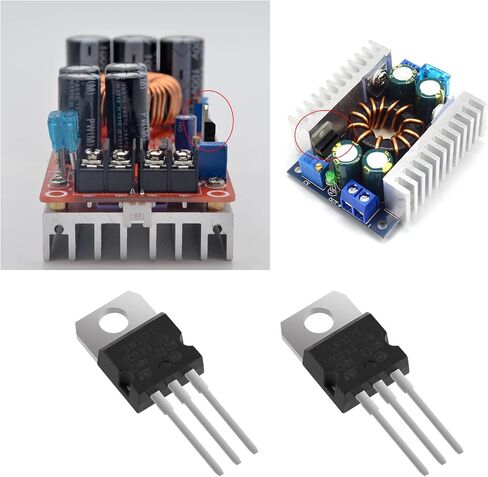 Micro Traders 10pcs LM317 LM317T 3-Terminal Adjustable Voltage Regulators 1.2-37V 1.5A TO-220 Package for Electronic DIY Project Applications in Saudi Arabia