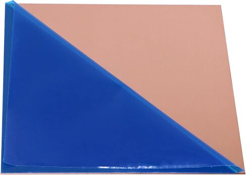 Daseyyue 1 Pcs Pure Copper Sheet, 6" x 6", 12 Gauge(0.079"/2mm) Thickness, No Scratches, Protective Film on Both Sides in Kuwait