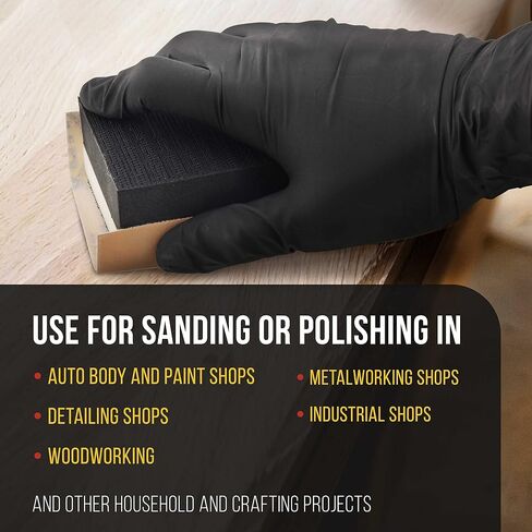 Dura-Gold Pro Series Rectangle 5" x 2-3/4" Dual Density 2 Sided EVA Sanding Block, Hook & Loop Backing, 2 Pack - PSA Sandpaper Conversion Adapter Pad - Automotive Paint Prep Sand Woodworking Furniture in Saudi Arabia