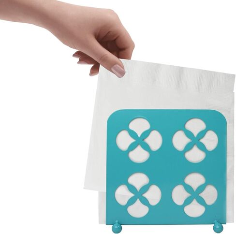 حامل مناديل من مجموعة ترينيتي من بلو دونتس - حاملات المناديل للطاولات وحامل مناديل المزرعة وطاولة الطعام للمطبخ ، تركواز in Kuwait