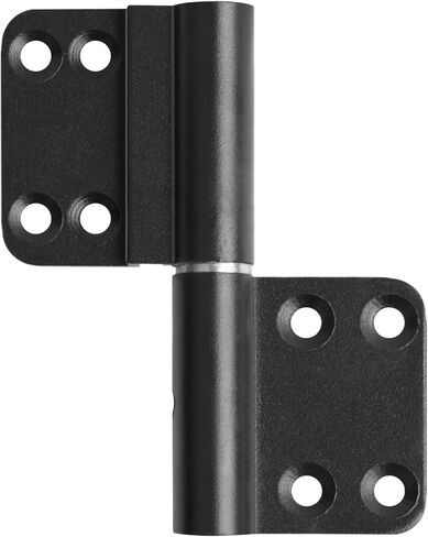 6 قطع 3-3/4 انش من خليط معدني من الالومنيوم الاسود لرفع الابواب، مفصلات باب الحمام، مفصلات ابواب اوفست قابلة للازالة لابواب خزانة المطبخ in Kuwait