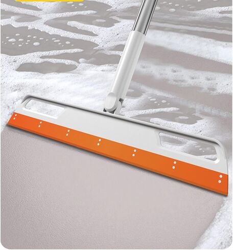 Floor Squeegee Broom for Water and Pet Hair Sweeper Wiper Silicone Broom Rubber Multifunction Magic Broom with 4-in-1 Long Handle in Kuwait