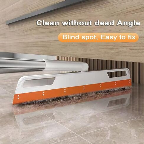 Floor Squeegee Broom for Water and Pet Hair Sweeper Wiper Silicone Broom Rubber Multifunction Magic Broom with 4-in-1 Long Handle in Kuwait
