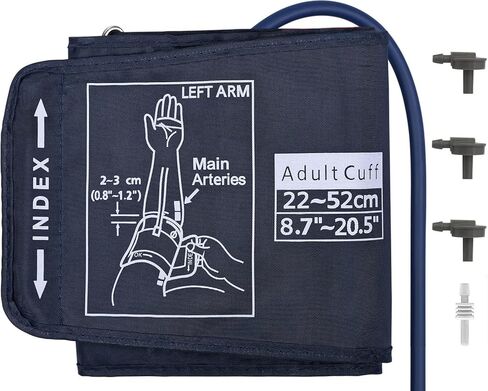 أساور كبيرة جدًا متوافقة مع Omron 9"-21" بوصة (22-52 سم)، أساور ضغط الدم HYINUS XL للبالغين، أساور بديلة BP للذراع الكبيرة in Kuwait