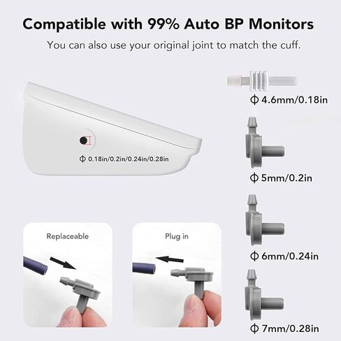 أساور كبيرة جدًا متوافقة مع Omron 9"-21" بوصة (22-52 سم)، أساور ضغط الدم HYINUS XL للبالغين، أساور بديلة BP للذراع الكبيرة in Kuwait