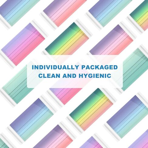 قناع وجه سوبسيا، حلقة أذن مرنة - 100 قناع للاستعمال مرة واحدة آمن للحماية مسامي (أزرق).. in Kuwait