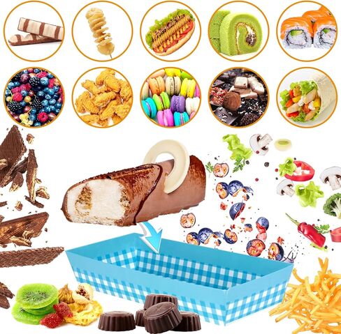 موتباك علب طعام ورقية بتصميم مربعات مع اغطية شفافة امنة وحبل، حاويات طعام للاستعمال مرة واحدة مقاس 7.5 انش، علب مخبوزات للحلويات مع نوافذ للماكرون والساندويتش والكوكيز والكعك، 40 قطعة in Kuwait