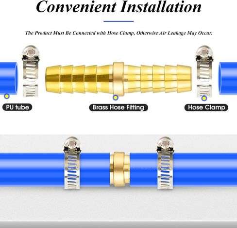 TAILONZ PNEUMATIC Union 3/8 بوصة شائكة × 3/8 بوصة أداة ربط خرطوم نحاسي مناسبة لوصل النجار (عبوة من 10) in Saudi Arabia