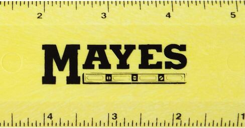 Mayes 10744 قاعدة مستوى البوليسترين، أداة تسوية 48 بوصة، حافة مستقيمة، قياسات سهلة القراءة للمركز، مع قوارير راسيا ومستوى، أخضر in Kuwait