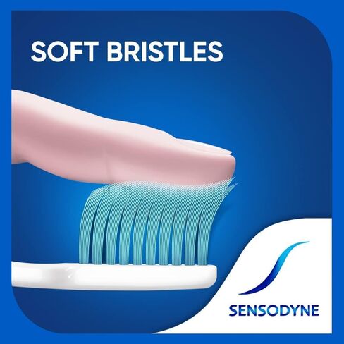 Sensodyne Sensitive Toothbrush Soft Sensitive Teeth, 3 Count (Pack of 2) in Saudi Arabia