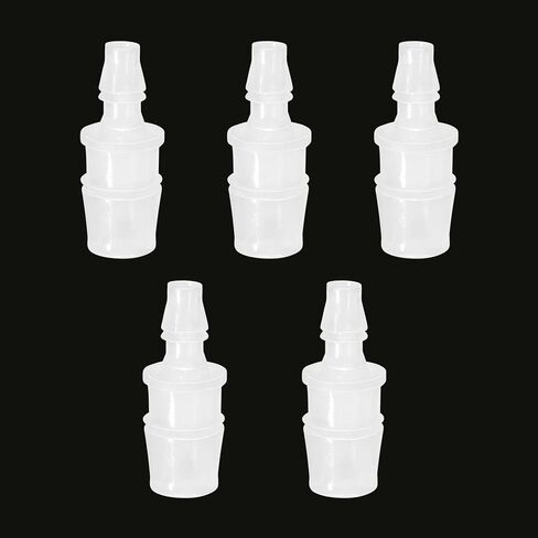 Feelers Plastic Hose Barb Reducer Fitting, 1" to 3/4" Barb Hose ID, Reducing Barbed Connectors Mender Splicer Union for Air Water Fuel (Pack of 5) in Kuwait