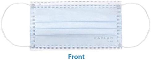 أقنعة الوجه BAYLAB USA ASTM المستوى 3 المضادة للضباب للاستعمال مرة واحدة مكونة من 3 طبقات، أزرق داكن، عبوة من 50 قطعة in Kuwait