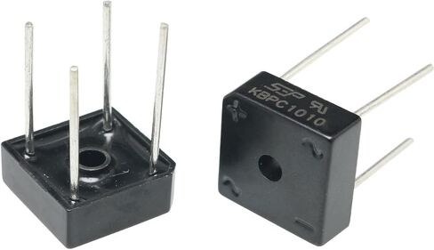 KBPC1010 جسر الصمام الثنائي FMHXG 6PCS 4-Pin مرحلة واحدة موجة كاملة 10 أمبير 1000 فولت الثنائيات السيليكون الإلكترونية، KBPC1010 10A 1000V مقوم الجسر الثنائي in Kuwait
