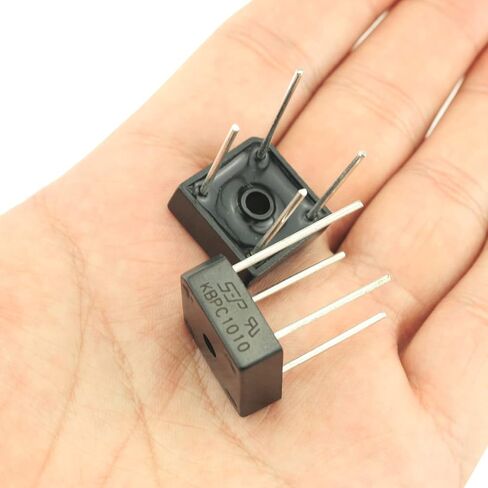KBPC1010 جسر الصمام الثنائي FMHXG 6PCS 4-Pin مرحلة واحدة موجة كاملة 10 أمبير 1000 فولت الثنائيات السيليكون الإلكترونية، KBPC1010 10A 1000V مقوم الجسر الثنائي in Kuwait