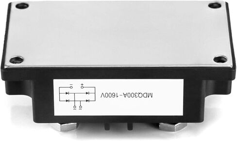 مقوم الجسر QWORK، MDQ-300A 1600V مقوم الجسر أحادي الطور عالي الطاقة، 4 أطراف وحدة صمام ثنائي كامل الموجة وحدة تصحيح هيكل اللحام سعة تدفق كبيرة DC مرحلة واحدة in Kuwait