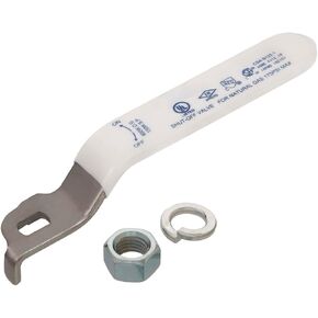 Midline Valve 832AHSSN336-4 Replacement Lever Handle for 1-1/4 in. Ball Valve, Stainless Steel Quarter Turn with Vinyl Grip for Natural Gas, brass (4 Pack)
