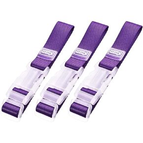 uxcell Add a Bag Luggage Straps, Adjustable Suitcase Connect Belts with Buckle, Nylon Travel Packing Accessories 300x25mm, Pink 3Pcs in Saudi Arabia