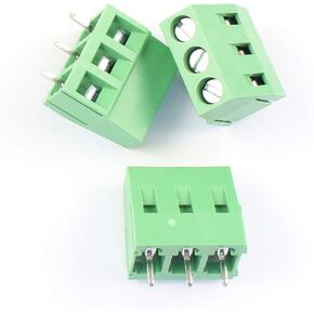 DBParts 10 قطعة 3 دبوس (3 القطب) المكونات في المسمار محطة كتلة موصل 5 مللي متر لوحة الملعب PCB جبل لتقوم بها بنفسك in Kuwait