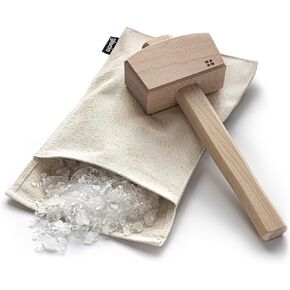 glacio Ice Mallet and Lewis Bag - Wood Hammer and Canvas Bag for Crushed Ice in Saudi Arabia