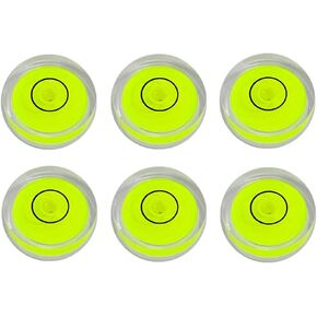 10Pcs Small Circular Bubble Level 10x6mm Mini Round Bullseye Spirit Levels Measuring Tools