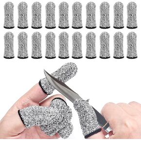 WLLHYF 20PCS Cut Fingertip Protector Reusable Gloves Life Extender Thumb Finger Conservation for Handicrafts Fingertip Work Kitchen Chopping Sculpture Anti-Slip Against Cutting Hand Protective in Saudi Arabia