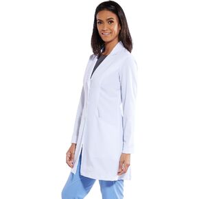 BARCO Grey's Anatomy Scrubs Signature - Eve Lab Coat for Women, Professional Full-Length Long Sleeve 34" Lab Coat