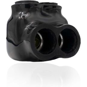 AP-10303 Black Insulated Splice Connector, Wire Range 1/0-14, Single Sided Entry Electrical Power Conductor Pre-Filled with Oxide Inhibiting Compound, Rubber Vinyl Coating Easy Re-entry Two Set Screws