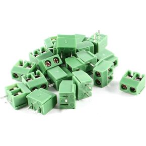 DBParts 20 قطعة 2 دبوس (2 القطب) المكونات في المسمار محطة كتلة موصل 5 مللي متر لوحة الملعب PCB جبل لتقوم بها بنفسك in Kuwait