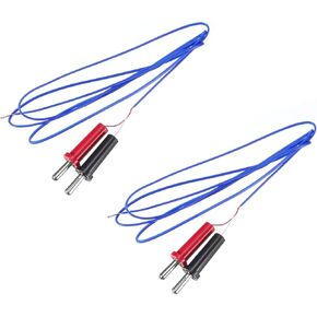 MECCANIXITY 2pcs Banana Plug Test Lead Male to Male Multimeter Cable 3.3ft Banana Tip Plugs 4mm for Multimeter Thermometer Speaker Cable in Saudi Arabia