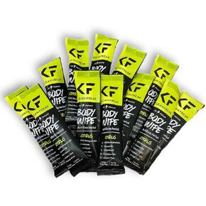 KLEAN FREAK Body 12-Count Wipes - Original Disposable Wipes, Individually Wrapped for the Gym, Workout, Hiking, Travel, and Sport (Mixed) in Kuwait