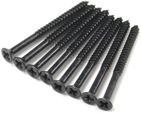 براغي خشبية برونزية مفروكة بالزيت #9 × 6 سم لمفصلات الأبواب السكنية - 24 قطعة in Kuwait