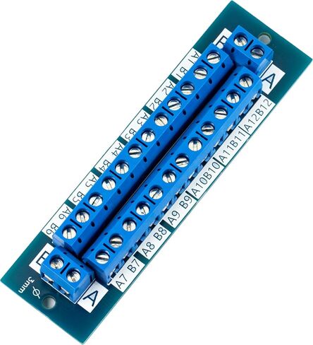yddmyo (2pcs) for 2 x 12 Position Terminal Block Distribution Module Breakout Board for AC DC 15 Amp Blue in Saudi Arabia