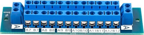 yddmyo (2pcs) for 2 x 12 Position Terminal Block Distribution Module Breakout Board for AC DC 15 Amp Blue in Saudi Arabia