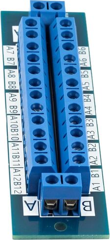 yddmyo (2pcs) for 2 x 12 Position Terminal Block Distribution Module Breakout Board for AC DC 15 Amp Blue in Saudi Arabia