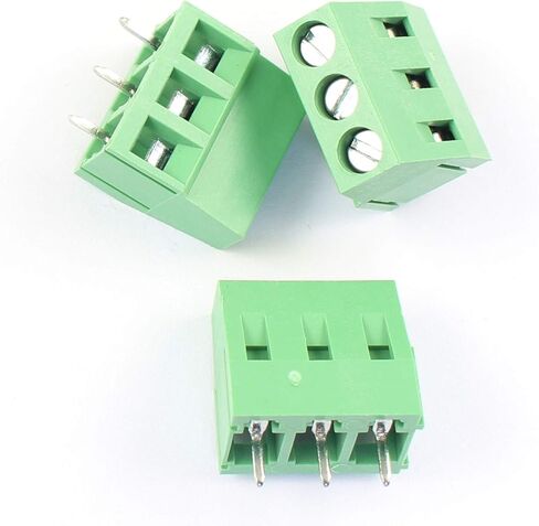 DBParts 10 قطعة 3 دبوس (3 القطب) المكونات في المسمار محطة كتلة موصل 5 مللي متر لوحة الملعب PCB جبل لتقوم بها بنفسك in Kuwait