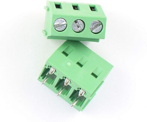 DBParts 10 قطعة 3 دبوس (3 القطب) المكونات في المسمار محطة كتلة موصل 5 مللي متر لوحة الملعب PCB جبل لتقوم بها بنفسك in Kuwait