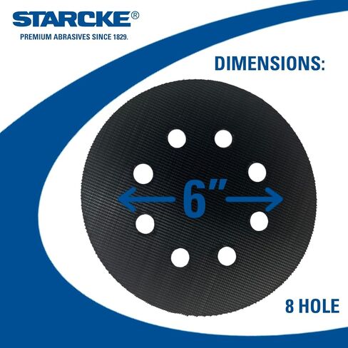 6 Inch PSA to Hook & Loop Conversion Pads 3-Pack No Hole | Pressure Sensitive Adhesive, Replacement Backing Pad, Peel and Stick, Compatible with Hook & Loop Sandpaper in Saudi Arabia