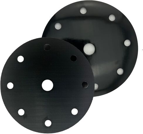 6 Inch PSA to Hook & Loop Conversion Pads 3-Pack No Hole | Pressure Sensitive Adhesive, Replacement Backing Pad, Peel and Stick, Compatible with Hook & Loop Sandpaper in Saudi Arabia