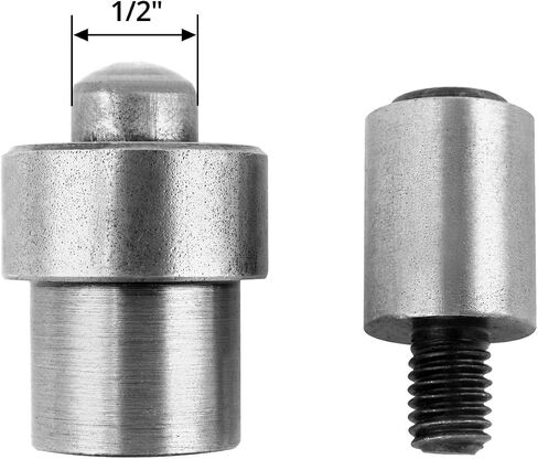 QWORK 3/8" Metal Grommet Die Mold, Heavy Duty Top Die and Bottom Die Set Eyelet Buckle Mold for Hand Press Grommet Machine in Saudi Arabia