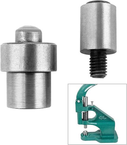 QWORK 3/8" Metal Grommet Die Mold, Heavy Duty Top Die and Bottom Die Set Eyelet Buckle Mold for Hand Press Grommet Machine in Saudi Arabia