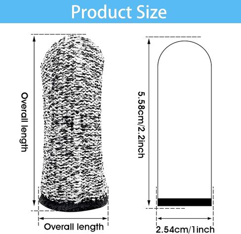 WLLHYF 20PCS Cut Fingertip Protector Reusable Gloves Life Extender Thumb Finger Conservation for Handicrafts Fingertip Work Kitchen Chopping Sculpture Anti-Slip Against Cutting Hand Protective in Saudi Arabia