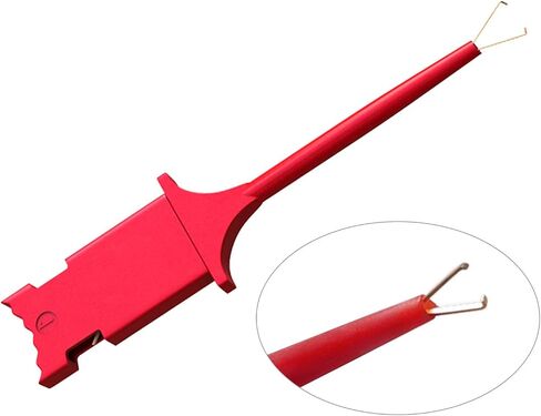 Goupchn SMD IC اختبار هوك كليب 12 قطعة مع أسلاك توصيل معززة من السيليكون موصلات اختبار عدة للاختبار الكهربائي 6 ألوان in Saudi Arabia