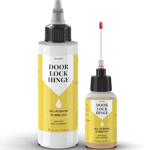 مجموعة زيوت تشحيم لمفصلات الباب | مجموعة ابرة 4 اونصة + 1 اونصة، زيت تشحيم مفصل الباب المطور، زيت تشحيم طويل الامد للابواب والمفصلات والقفل والادوات والدراجات من كيو سي شيب in Kuwait
