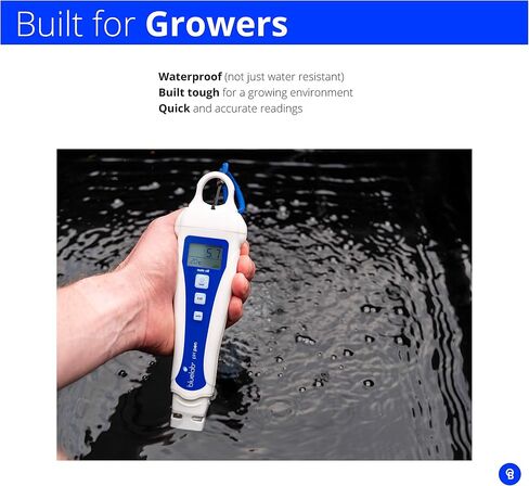 Bluelab PENGTB Grower's Toolbox with pH Pen, Conductivity Tester and Probe Care Kit, Easy Calibration, Digital Meters for Hydroponic System and Indoor Plant Grow in Kuwait
