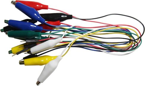 مجموعة الرصاص الاختبارية، مشبك التمساح إلى دبوس ضفيرة 2.54 مم in Kuwait